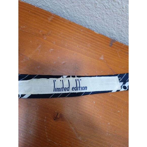 Limited Edition Athey 100% Polyester Men's Necktie With Diagonal Stripes & Dotte - Picture 4 of 7